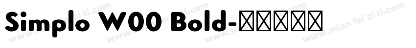 Simplo W00 Bold字体转换